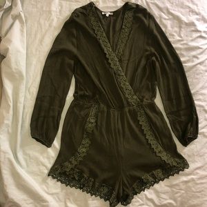 Charlotte Russe Green Romper
